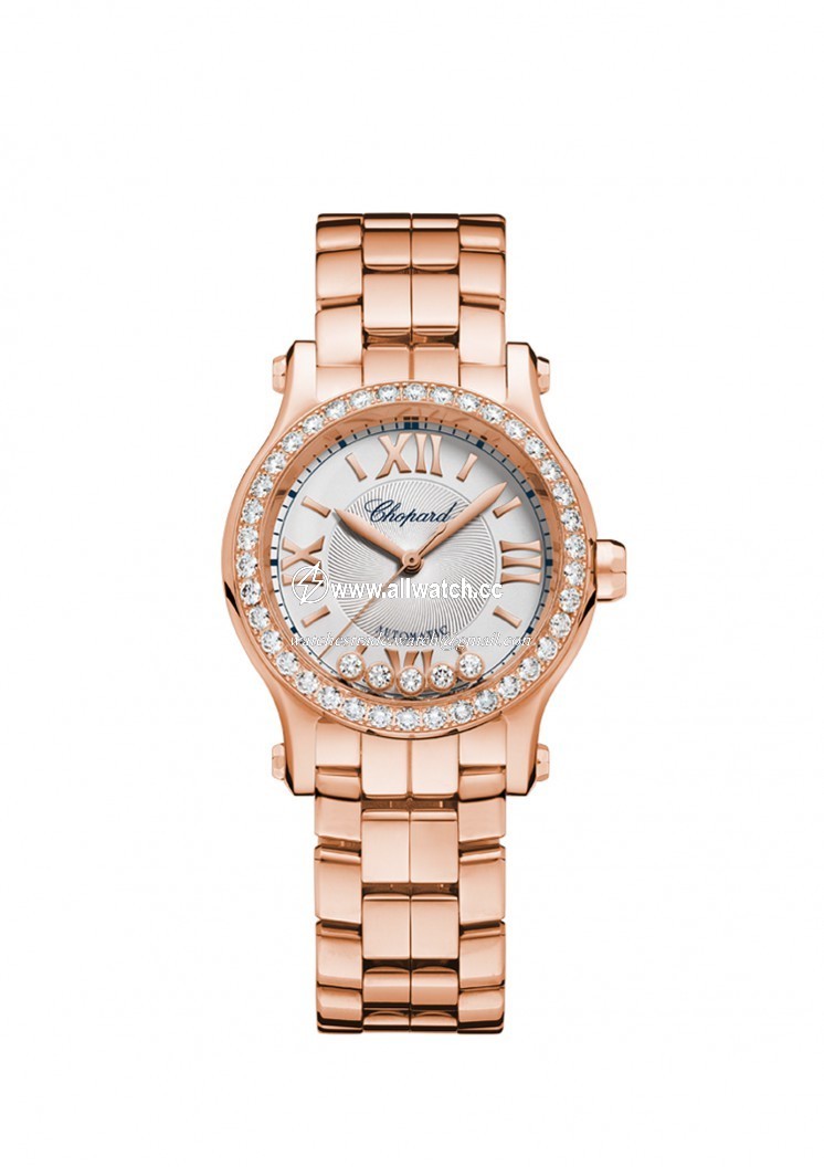 Chopard 274893-5004 Ladies Automatic 18 Carat Rose Gold