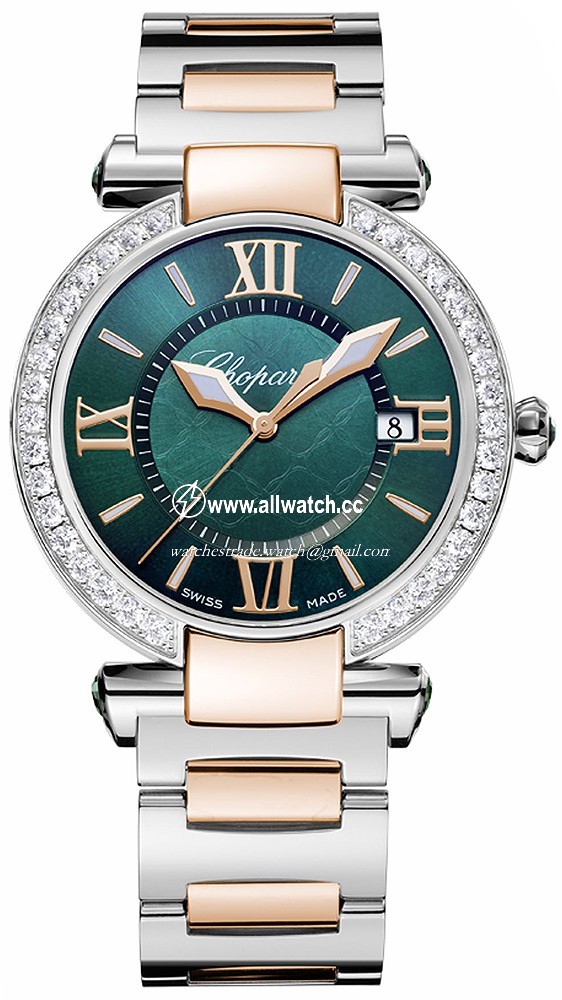 Chopard 388532-6009 Ladies Quartz Stainless Steel and 18kt Rose Gold