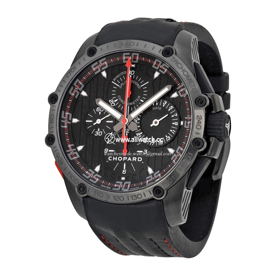 Chopard 168542-3001 Chrono Mens Automatic Stainless Steel DLC (Diamond Like Carbon)