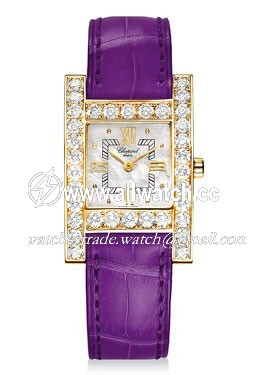 Chopard 136621-0001 Diamond Ladies Quartz 18kt Yellow Gold Case set with Diamonds