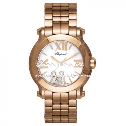 Chopard 274189-5011 Happy Sport Ladies Quartz 18kt Rose Gold