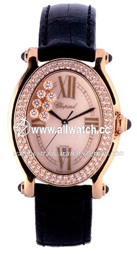 Chopard 277012-0004 Happy Sport Ladies Quartz 18kt Yellow Gold
