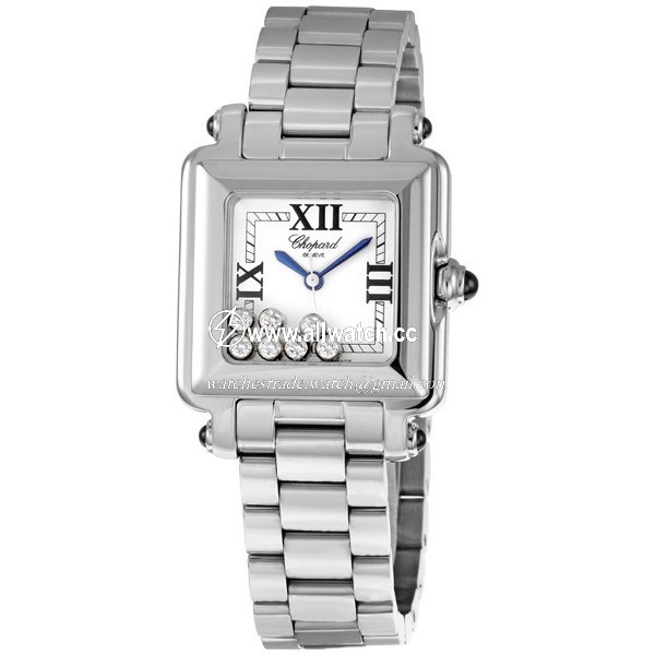 Chopard 278349-3006WHT Happy Sport Ladies Quartz Stainless Steel