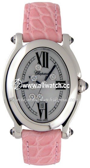 Chopard 278937-23-PINK Happy Sport Ladies Quartz Stainless Steel