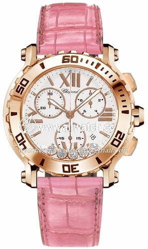 Chopard 283581-5001 Happy Sport Ladies Quartz 18kt Rose Gold