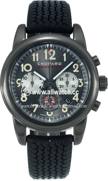 Chopard 168472 Monaco Mens Automatic Stainless Steel DLC Coated