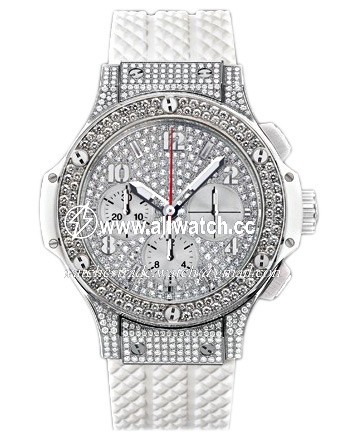 Hublot 341.SE.9054.RW.174 Big Bang Mens Automatic Stainless Steel With 198 Diamonds