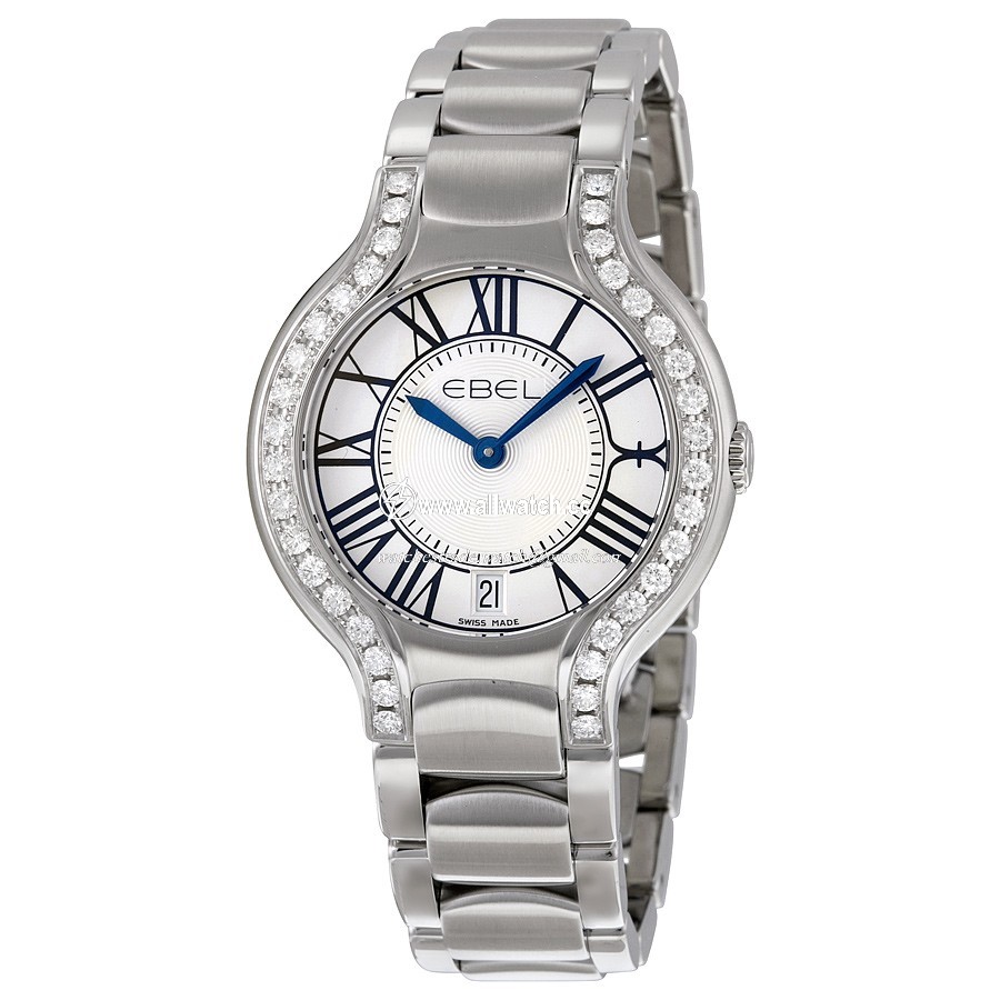 Ebel 1216071 Beluga Ladies Quartz Stainless Steel Set with Diamond