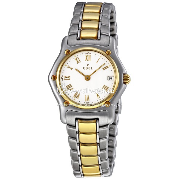 Ebel 1088901/0260C Classic Ladies Quartz Stainless Steel and 18kt Yellow Gold