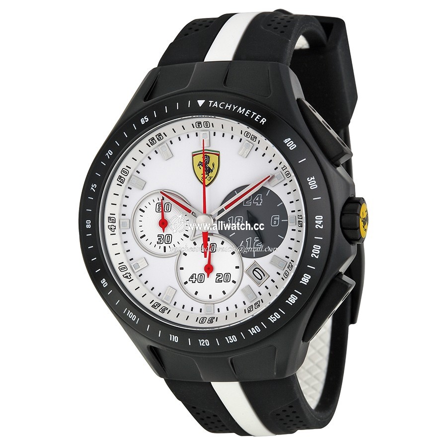 Ferrari 830024 Mens Quartz Black Ion-plated Stainless Steel
