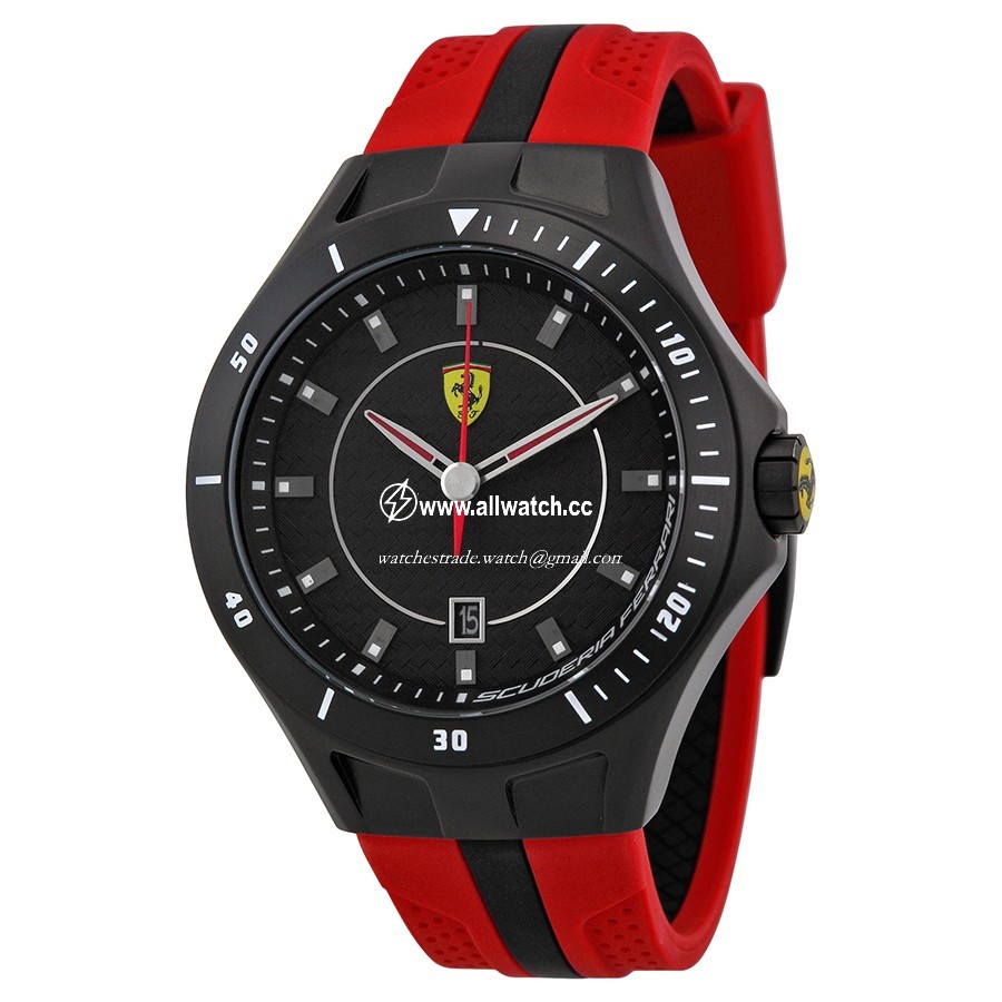 Ferrari 830080 Mens Quartz Black TR90 Plastic