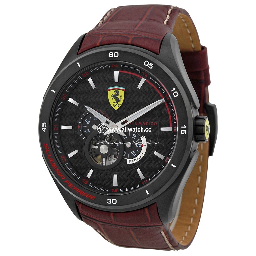Ferrari 830107 Mens Automatic Black Ion-plated Stainless Steel