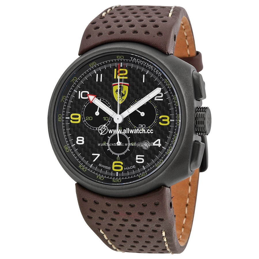 Ferrari FE-10-IPGUN-CP-FC F1 Mens Quartz Gun PVD Stainless Steel