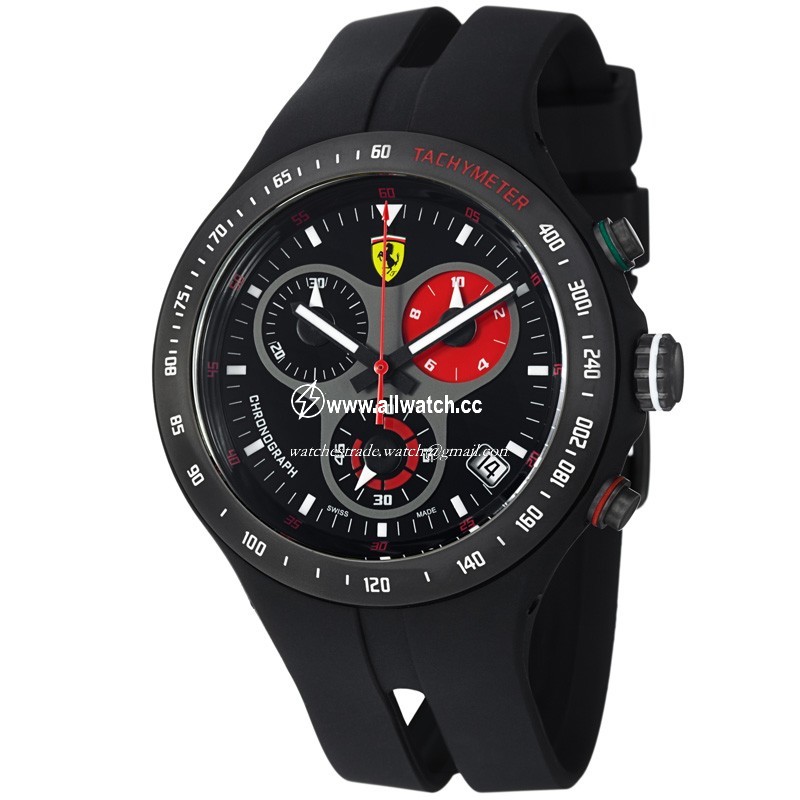 Ferrari FE-06-BK Mens Quartz Black PVD Stainless Steel