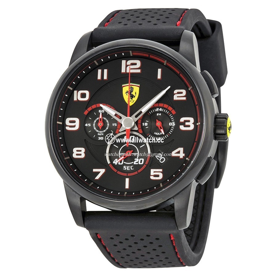 Ferrari 9315 Mens Quartz Black Ion-plated Stainless Steel