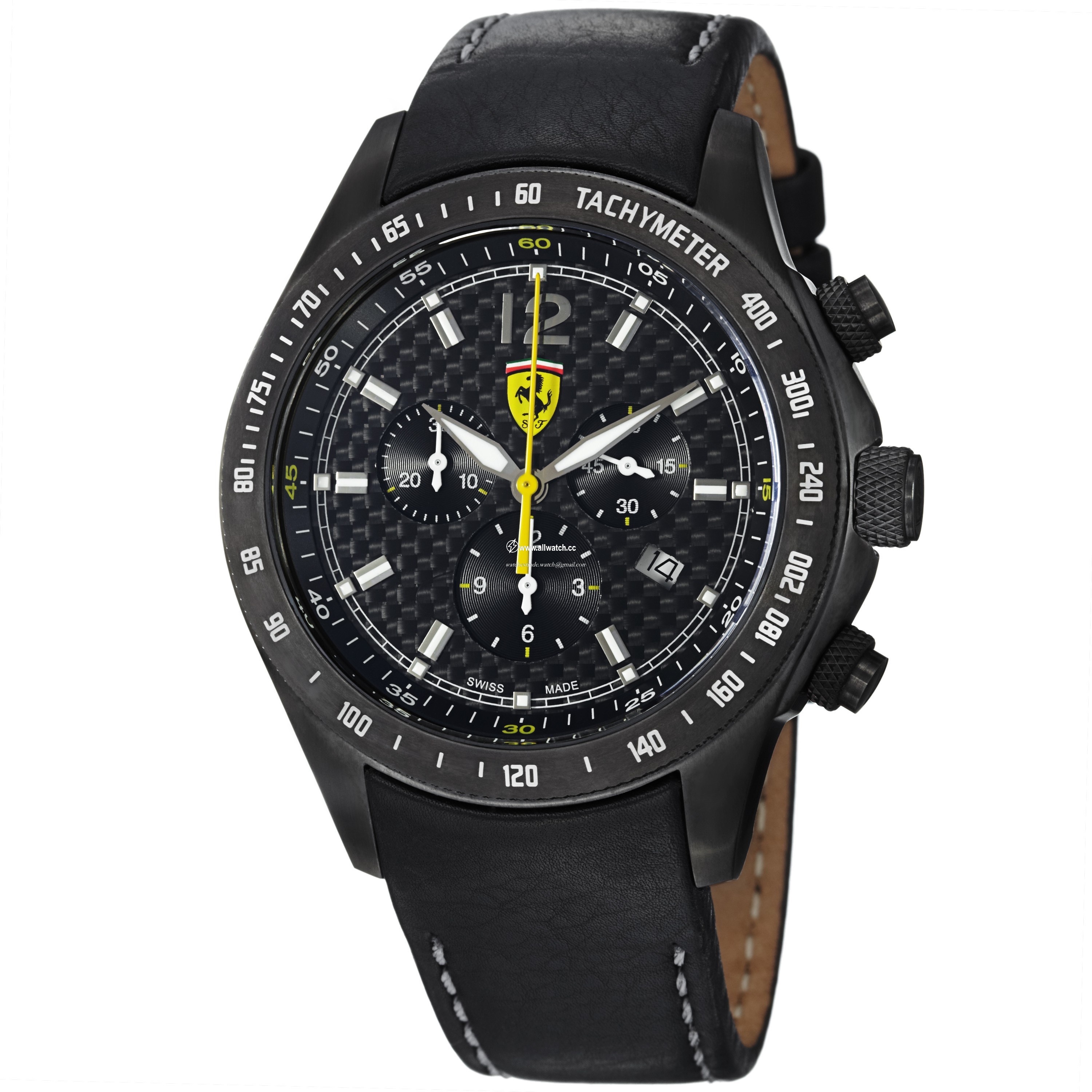 Ferrari FE-07-IPGUN-CP-FC Scuderia Mens Quartz Black PVD Stainless Steel