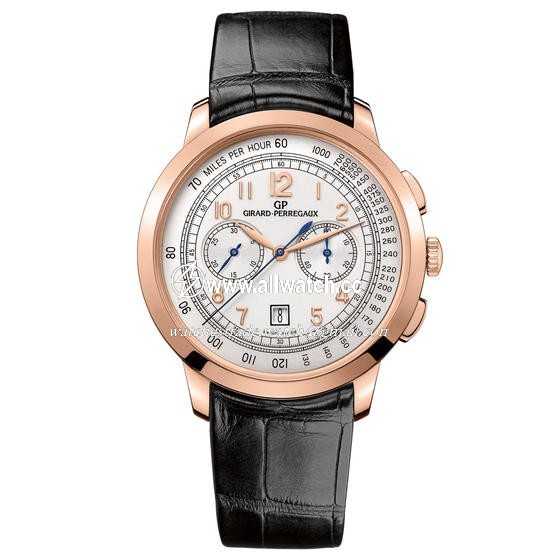 Girard Perregaux 49542-52-151-BK6A Mens Automatic 18K Rose Gold