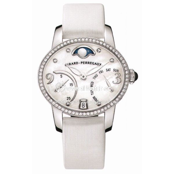 Girard Perregaux 80485D53A761-KK7A Ladies Automatic 18K White Gold