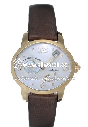 Girard Perregaux 80480-51-761-JKBD Cats Eye Ladies Automatic 18kt Yellow Gold
