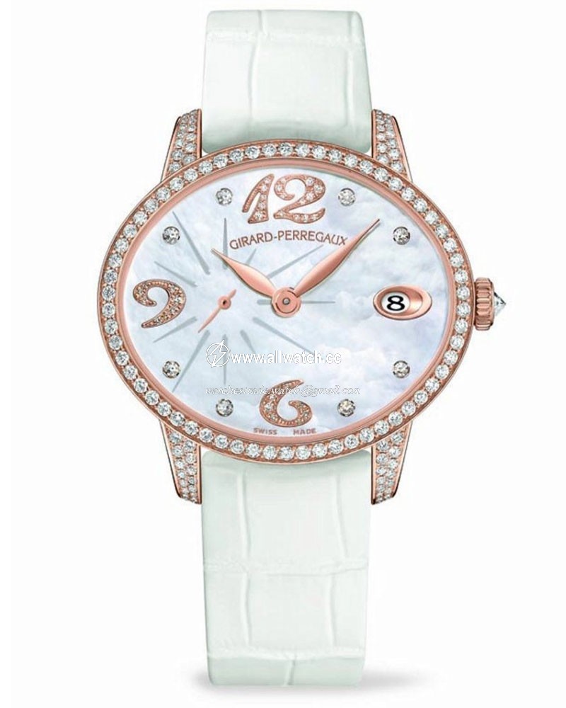 Girard Perregaux 80484D52P762-BK7A Cats Eye Ladies Automatic 18kt Rose Gold