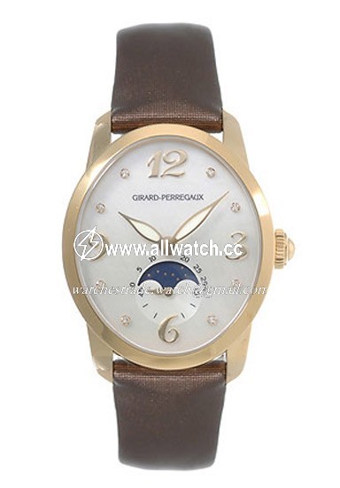 Girard Perregaux 80490-51-761-JKBD Cats Eye Ladies Automatic 18kt Yellow Gold