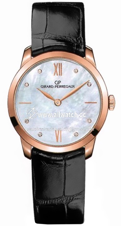 Girard Perregaux 49528-52-771-CK6A Classique Ladies Automatic 18Kt Rose Gold