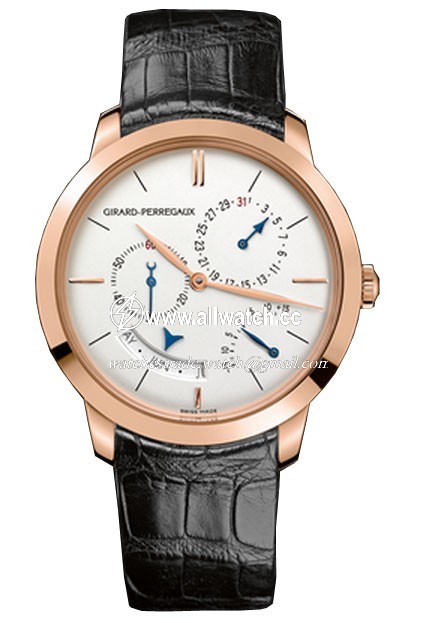 Girard Perregaux 49538-52-131-BK6A GP 1966 Mens Automatic 18kt Pink Gold