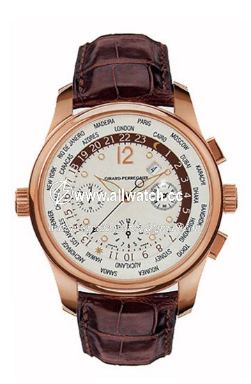 Girard Perregaux 49800-0-52-1041D Worldwide Time Control Mens Automatic 18kt Rose Gold