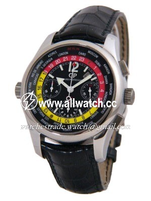 Girard Perregaux 49800-22-654-BA6A Worldwide Time Control Mens Hand Wind Stainless Steel