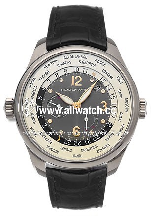 Girard Perregaux 49850-53-251-BA6D Worldwide Time Control Mens Automatic 18kt White Gold