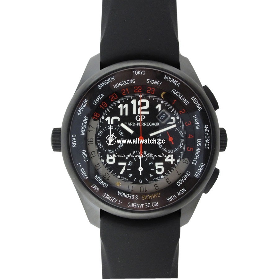Girard Perregaux 10137 Worldwide Time Control Mens Automatic Titanium