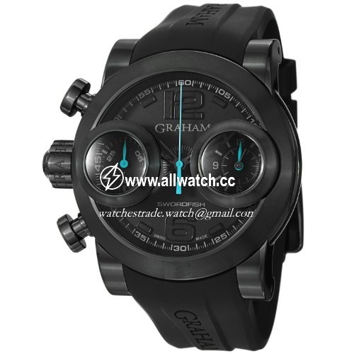 Graham 2SWBB.U36L Swordfish Mens Automatic Black Rubber