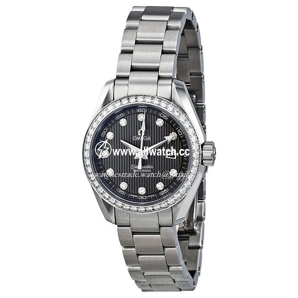 Omega 023115306156001 Seamaster Aqua Terra Ladies Quartz Stainless Steel