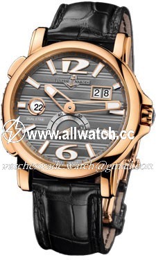 Ulysse Nardin 246-55-69 GMT Dual Time Mens Automatic 18kt Rose Gold