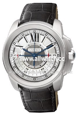 Cartier W7100005 Calibre de Cartier Mens Hand Wind 18 kt White Gold