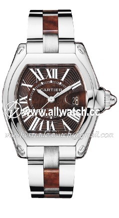 Cartier W6206000 Roadster Mens Hand Wind 18kt White Gold