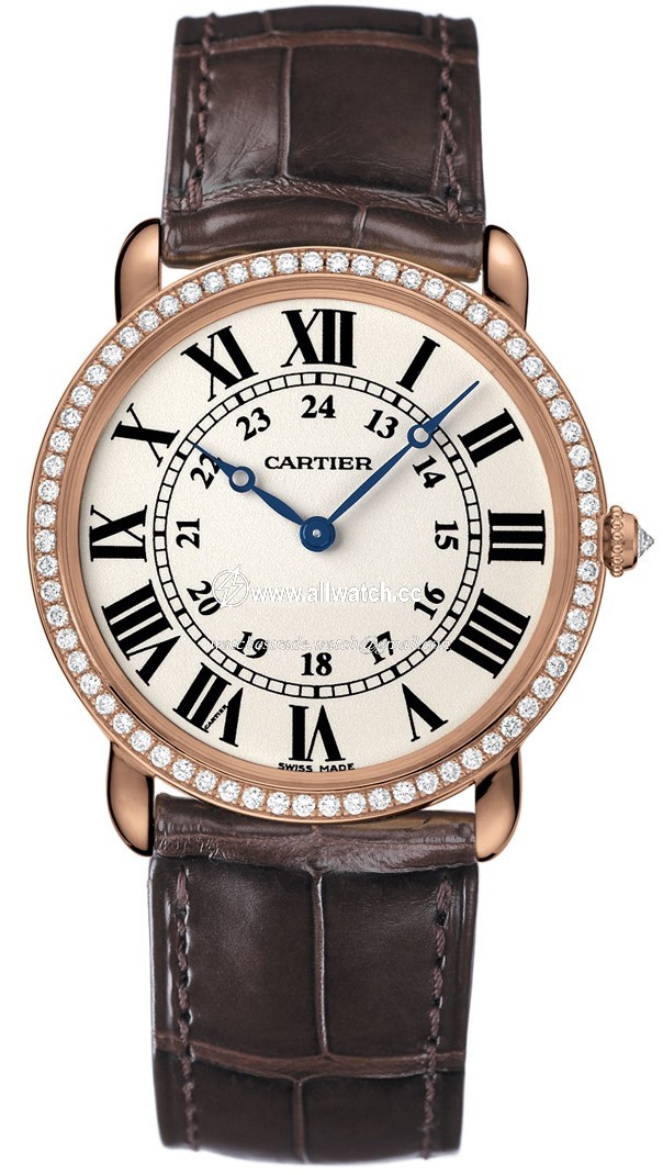 Cartier WR000651 Ronde Louis Cartier Ladies Hand Wind 18 kt Rose Gold