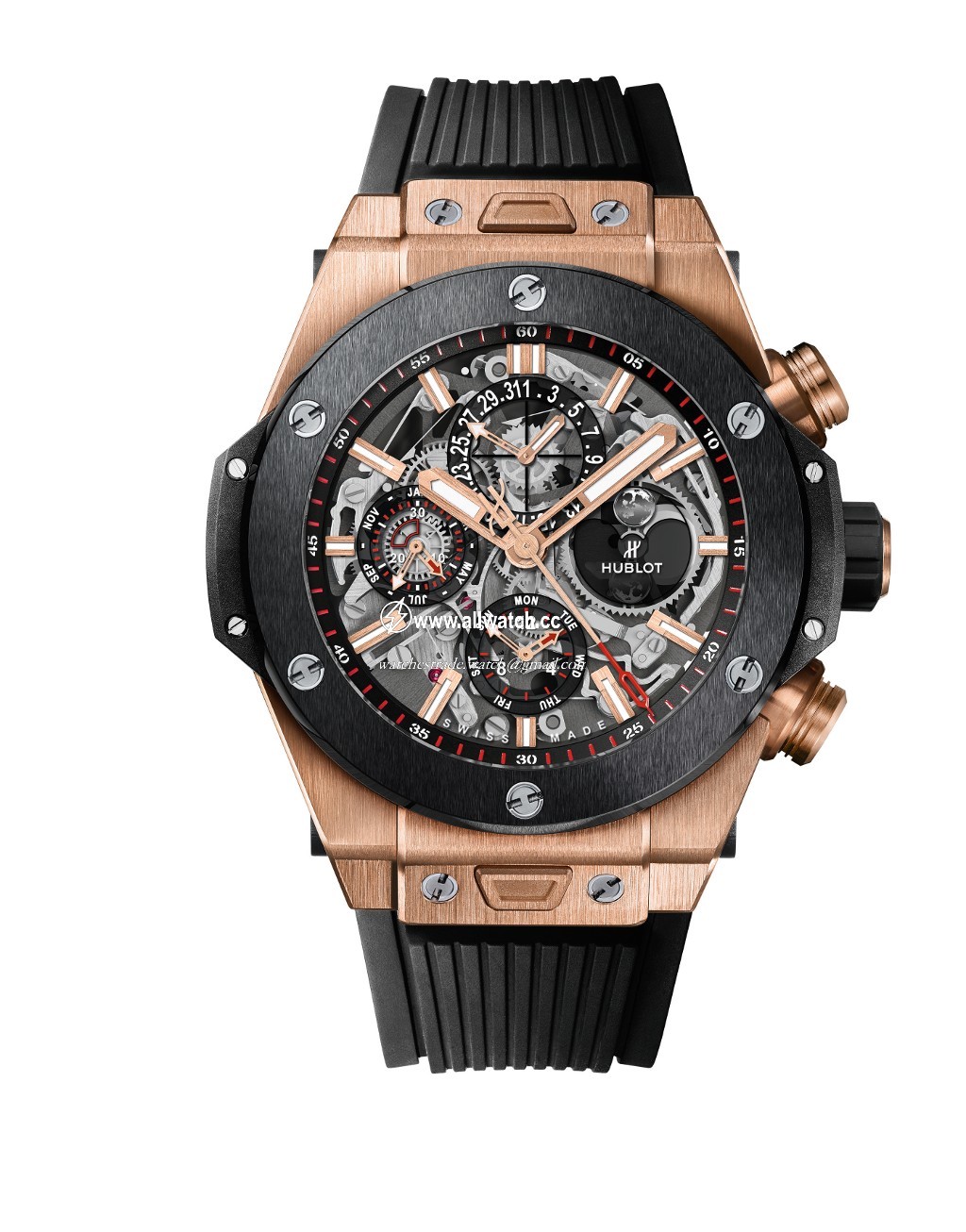 Hublot 406.OM.0180.RX Mens Automatic Polished and Satin-finished 18K King Gold