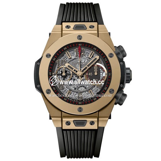 Hublot 411.MX.1138.RX Mens Automatic Polished 18kt Magic Gold