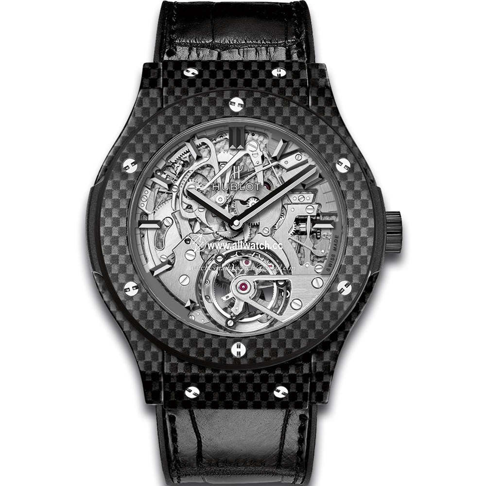 Hublot 504.QX.0110.LR Mens Hand Wind Carbon Fiber