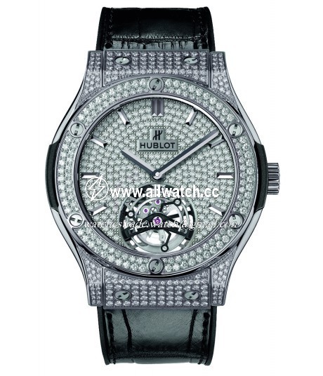 Hublot 505.NX.9010.LR.1704 Mens Automatic Diamond Set Titanium