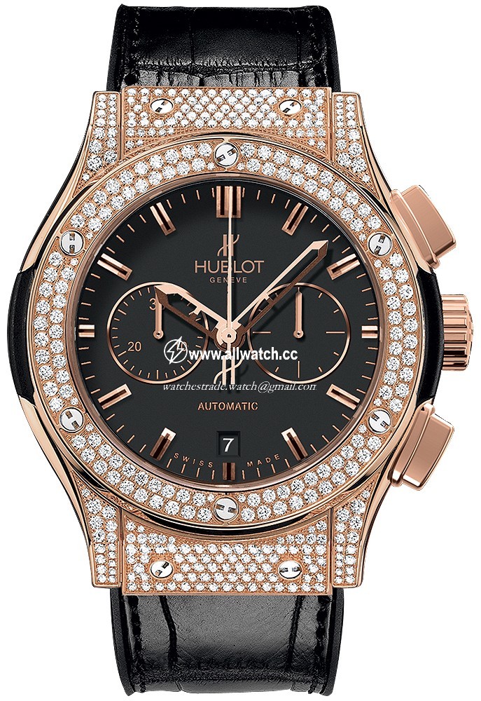 Hublot 541.OX.1180.LR.1704 Mens Automatic 18 Carat Rose Gold with Diamonds