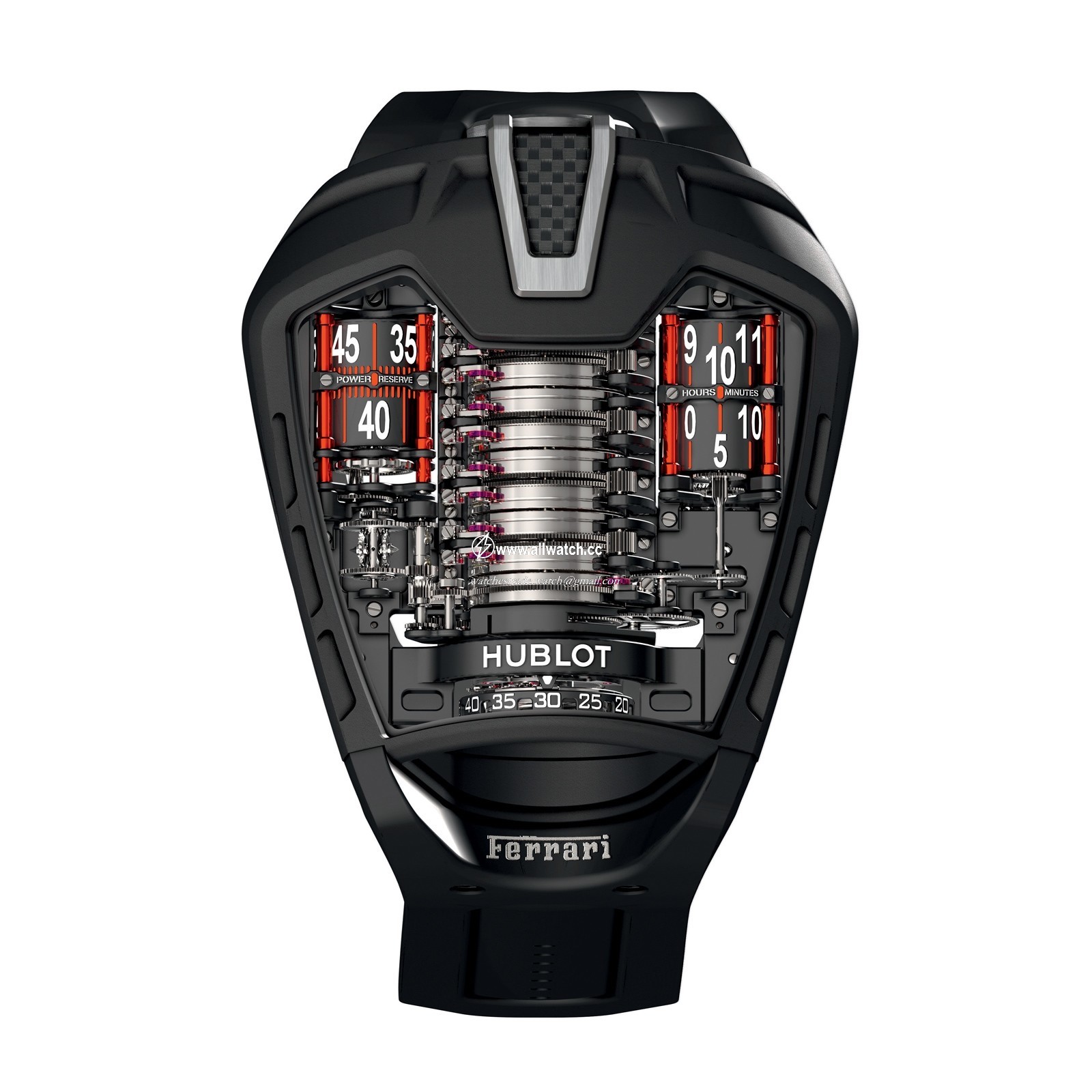 Hublot 905.ND.0000.RX Mens Hand Wind Black PVD Titanium