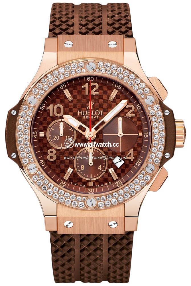 Hublot 341.PC.3380.RC Big Bang Mens Automatic Chocolate Ceramic Gold