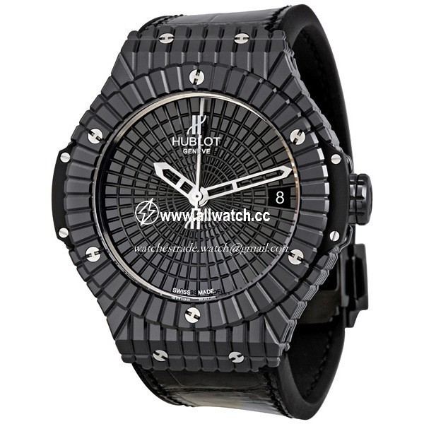 Hublot 346.CX.1800.BR Big Bang Mens Automatic Polished Black Ceramic