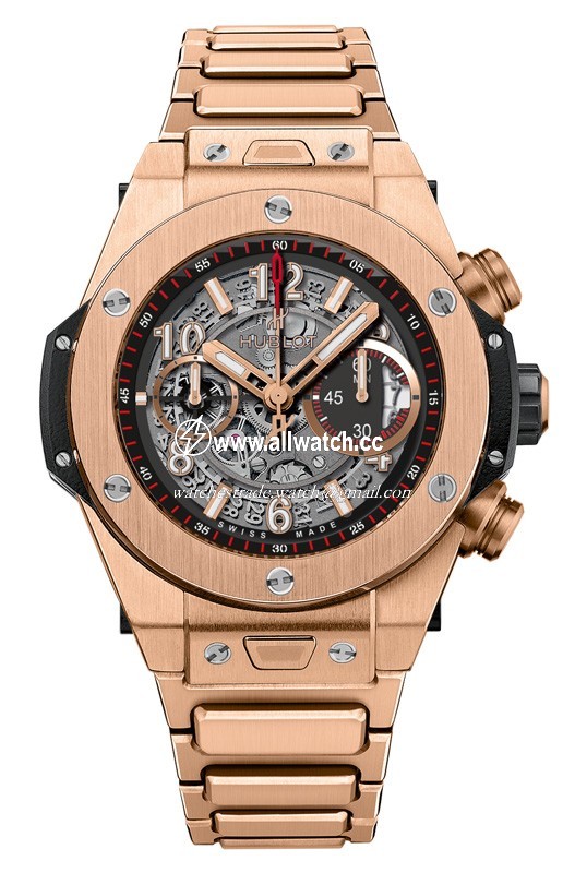 Hublot 411.OX.1180.OX Big Bang Unico Mens Automatic Polished & Brushed 18kt Rose Gold
