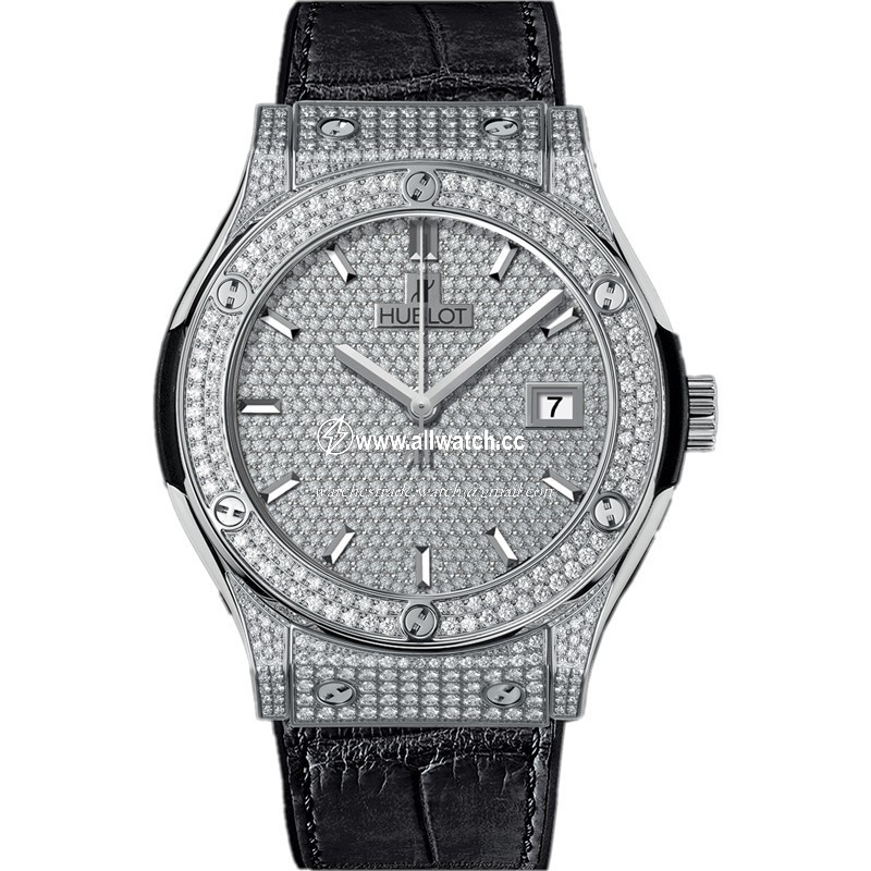 Hublot 542.NX.9010.LR.1704 Classic Fusion Mens Automatic Titanuim with Diamonds