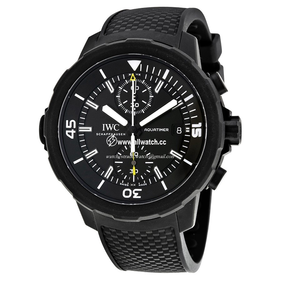 IWC IW379502 Mens Automatic Rubber Coated Stainless Steel