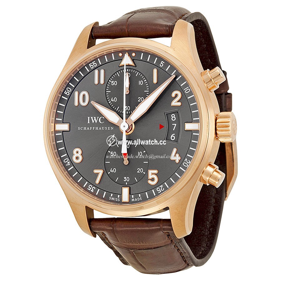 IWC IW387803 Pilotses Mens Automatic 18kt Rose Gold