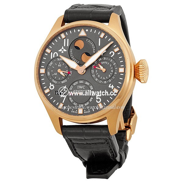 IWC IW502638 Pilotses Mens Automatic 18k Rose Gold